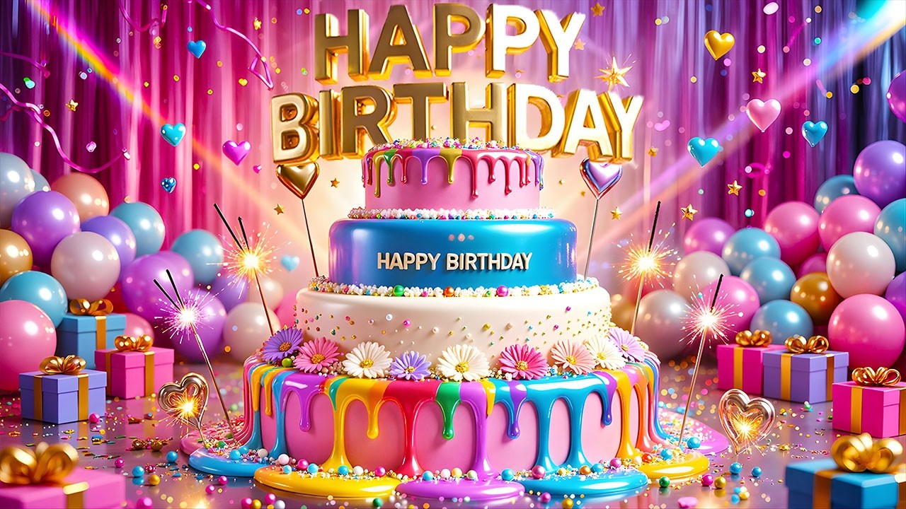 🎉 Viral Happy Birthday Song 2026 🎂 Ultimate Birthday Party | Cake & Balloons Celebration