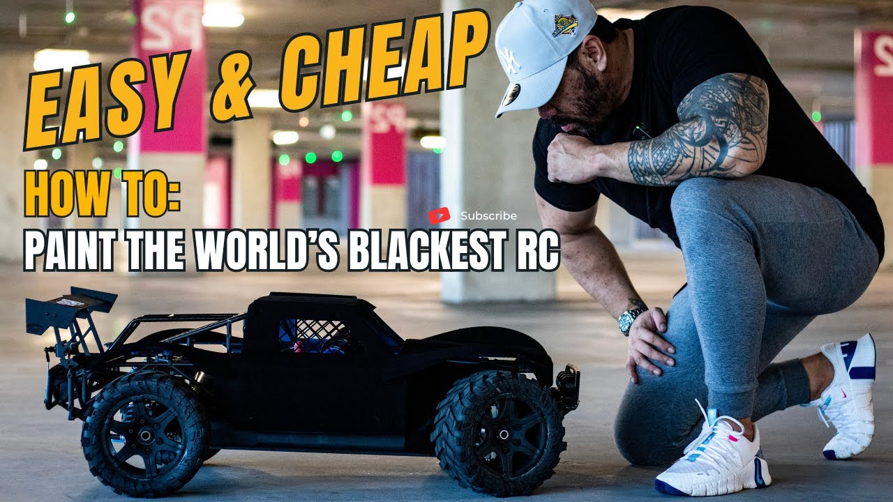 Transforming My Losi 5ive T with the Blackest Paint in the World!