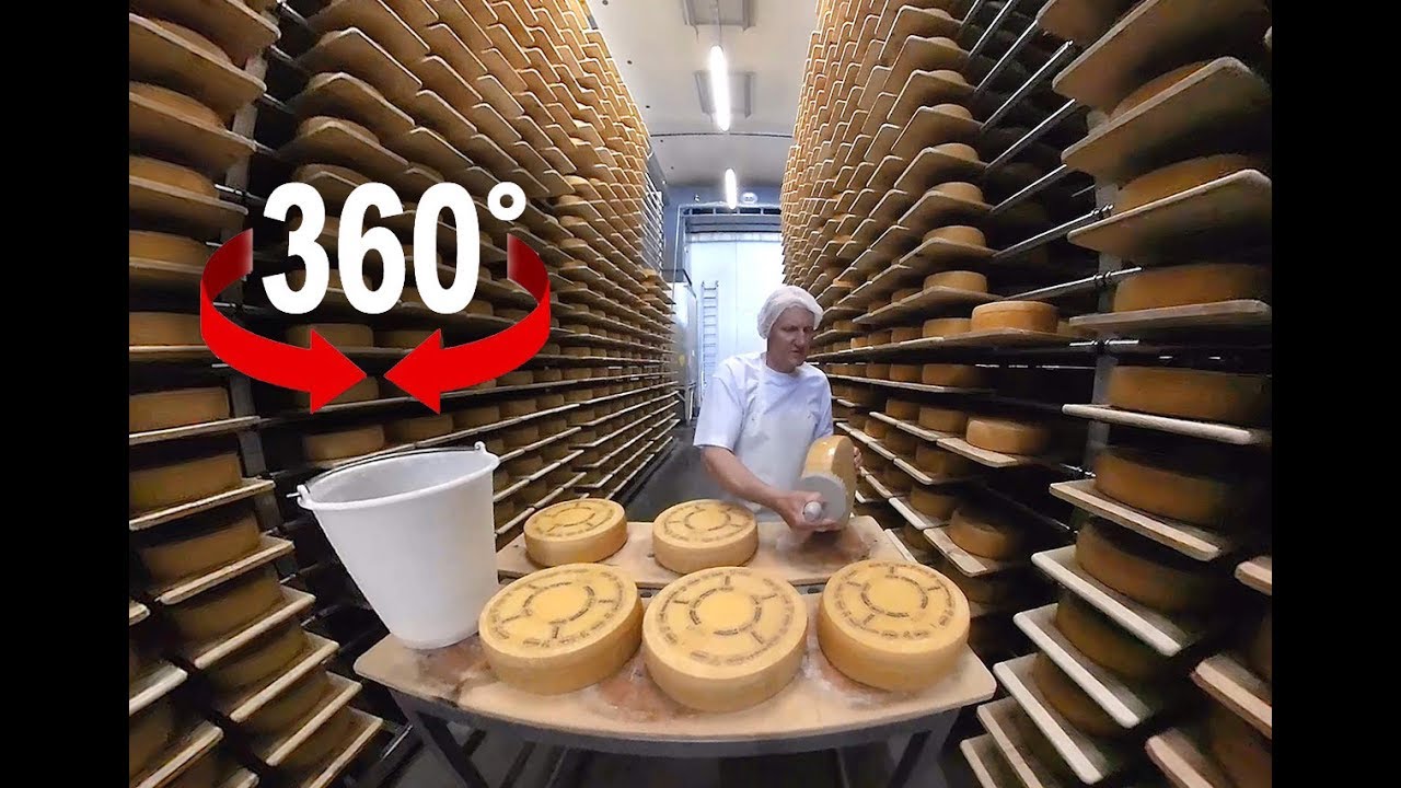 How to produce world famous Appenzell cheese I Switzerland I 360 Video