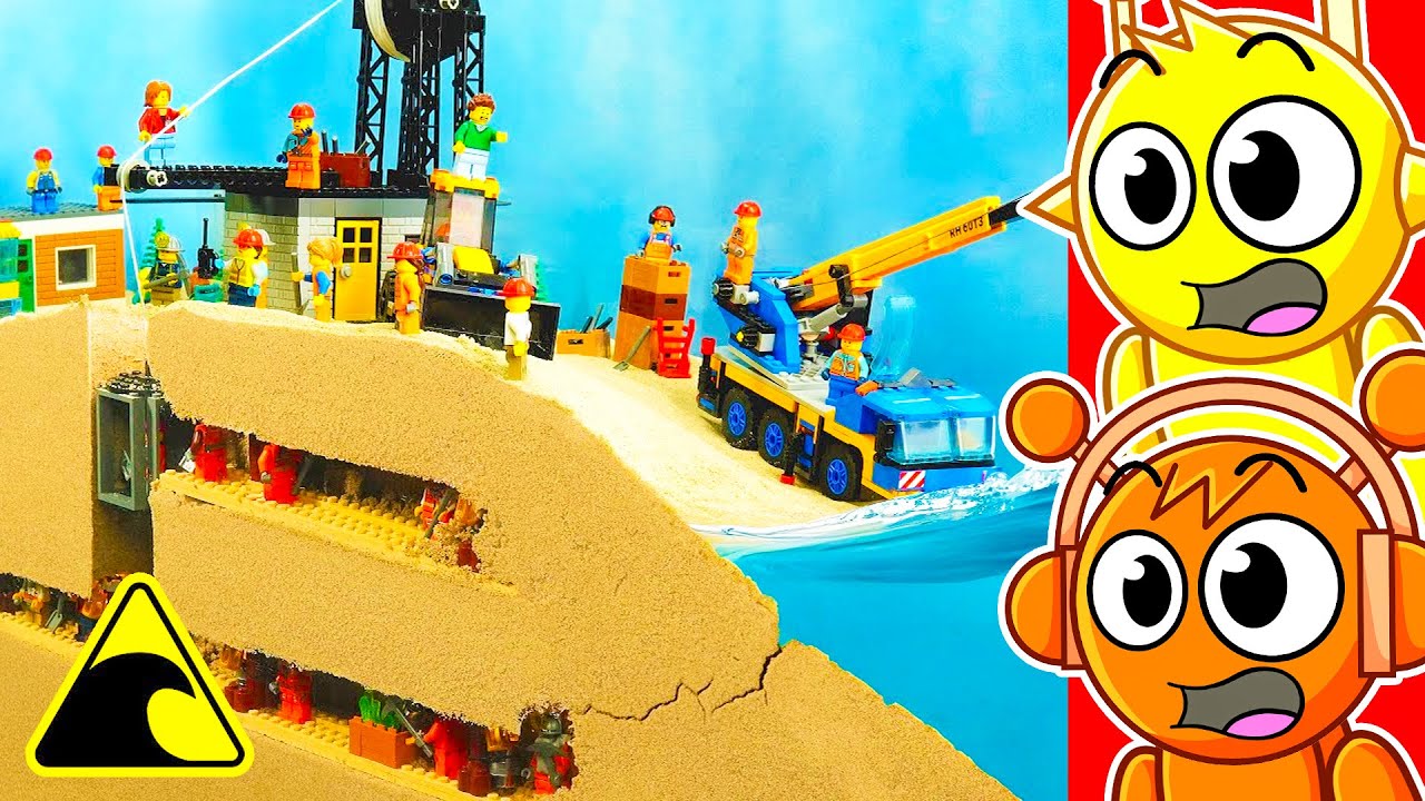 Реакция на катастрофическое затопление шахты LEGO. Цунами!