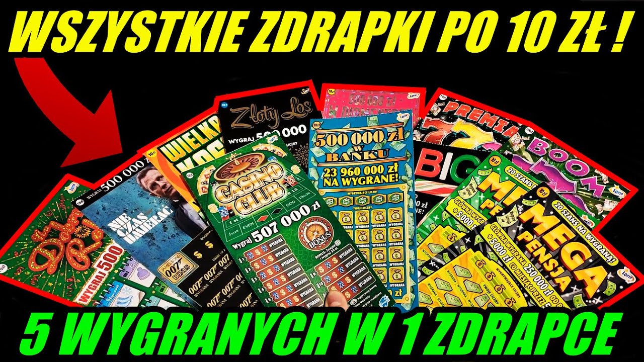 Zdrapki Lotto - KUPIŁEM WSZYSTKIE ZDRAPKI PO 10 ZŁ 🤑❗ 5 WYGRANYCH W 1 ZDRAPCE ❗ CZY BYŁO WARTO ❓