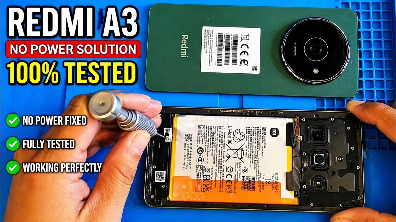 Redmi A3 No Power Problem Solved | 100% Working Fix for All Android Phones. #mobilerepair #nopower