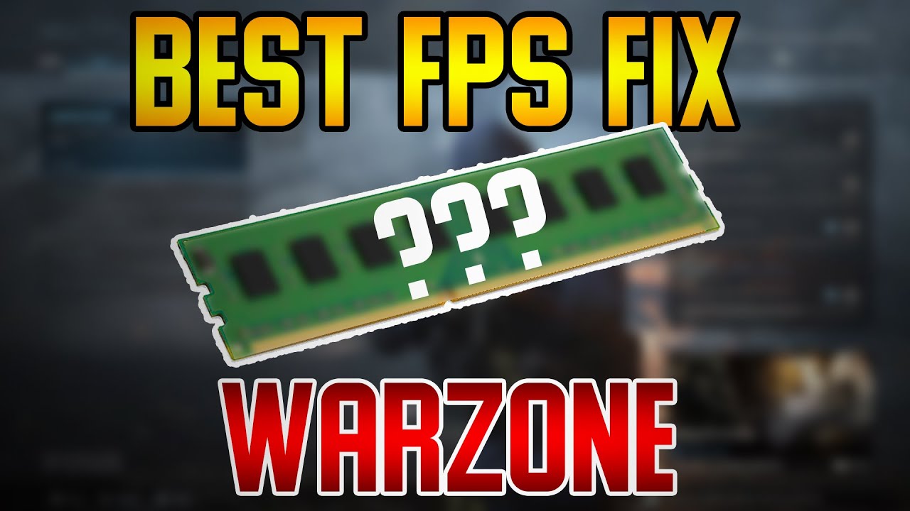 BEST Way To FIX Warzone FPS Issues, Stuttering, Textures Not Loading