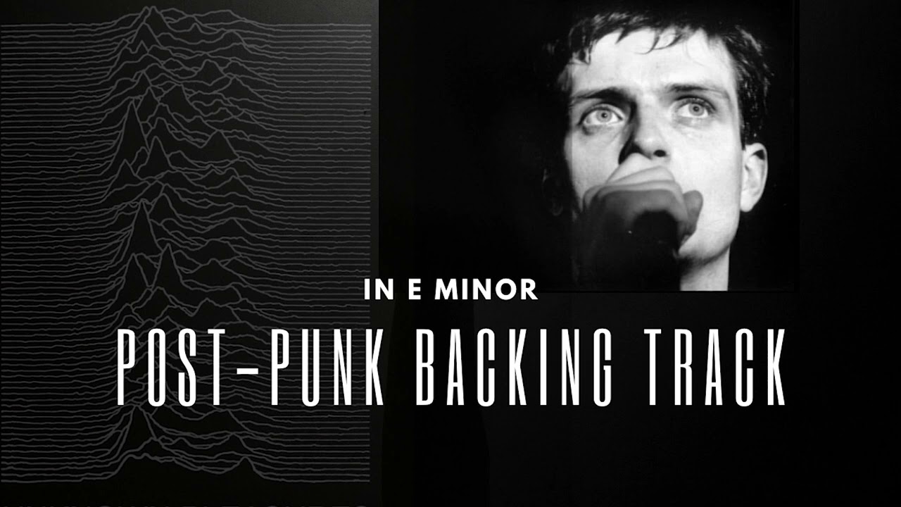 Post punk backing track in E minor