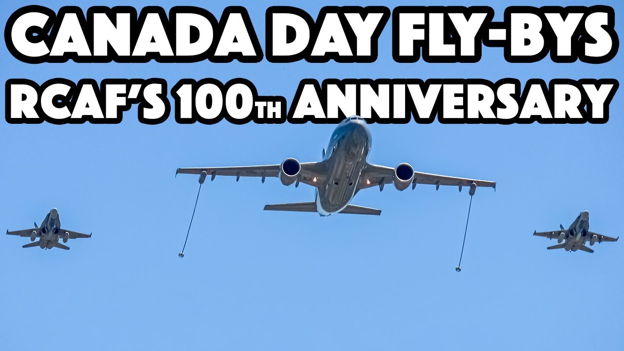 UNBELIEVABLE Flyby’s! Celebrating RCAF 100th anniversary over Ottawa
