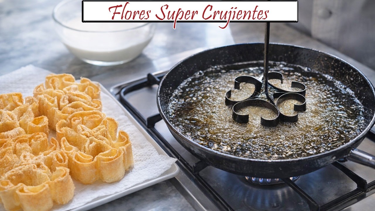 Flores super crujientes | Receta de Cocina en Familia