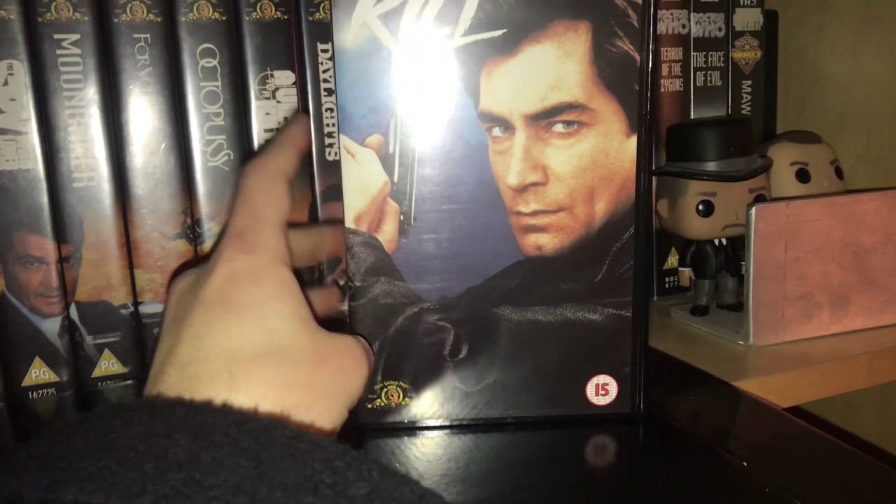 My James Bond vhs,dvd and blu ray collection