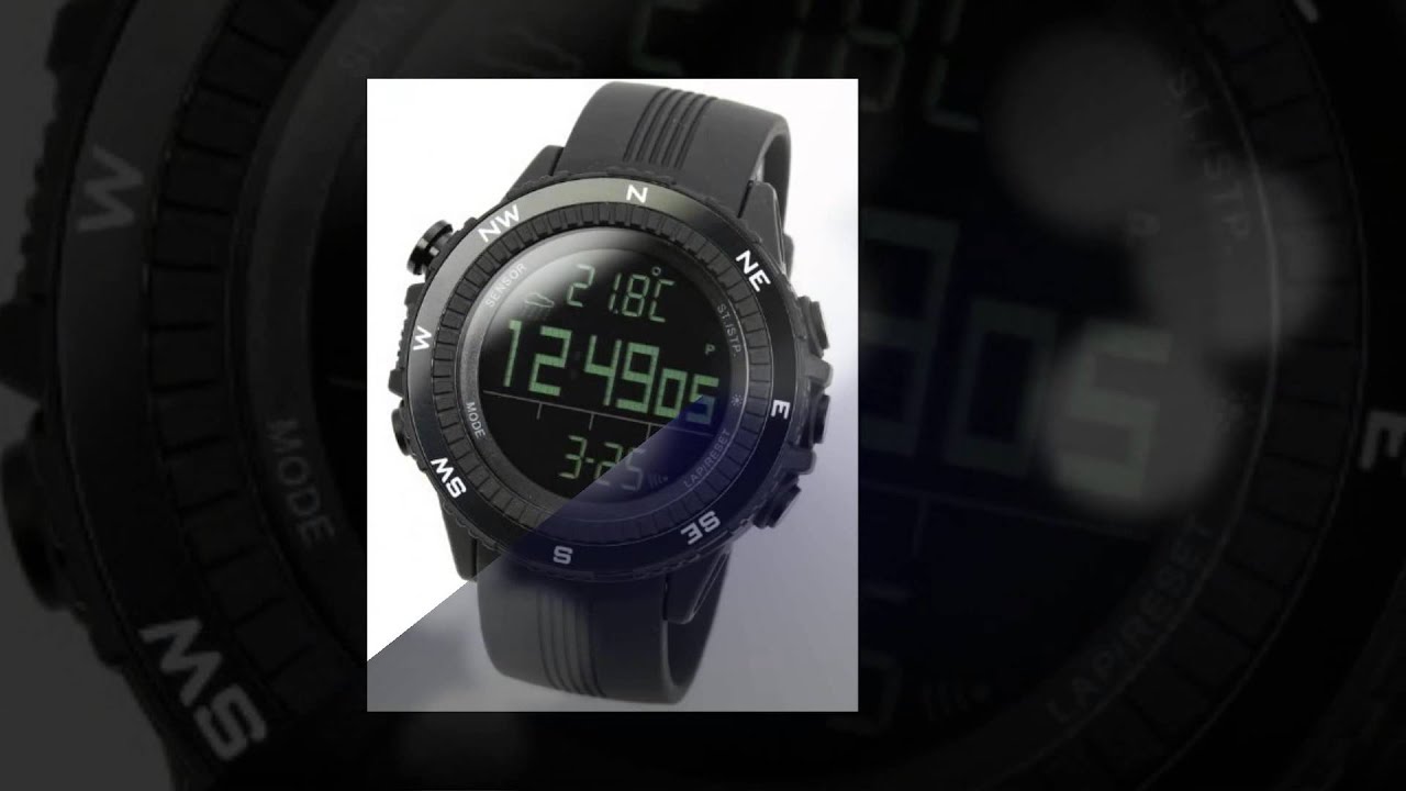 [Lad Weather] German Sensor Digital Compass Altimeter Barometer Chronograph Alarm Weather Forecast