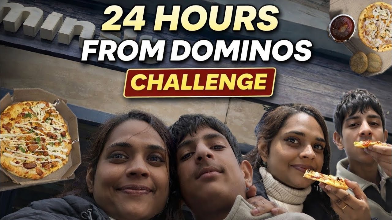 24 Hours Domino’s Challenge 🍕|