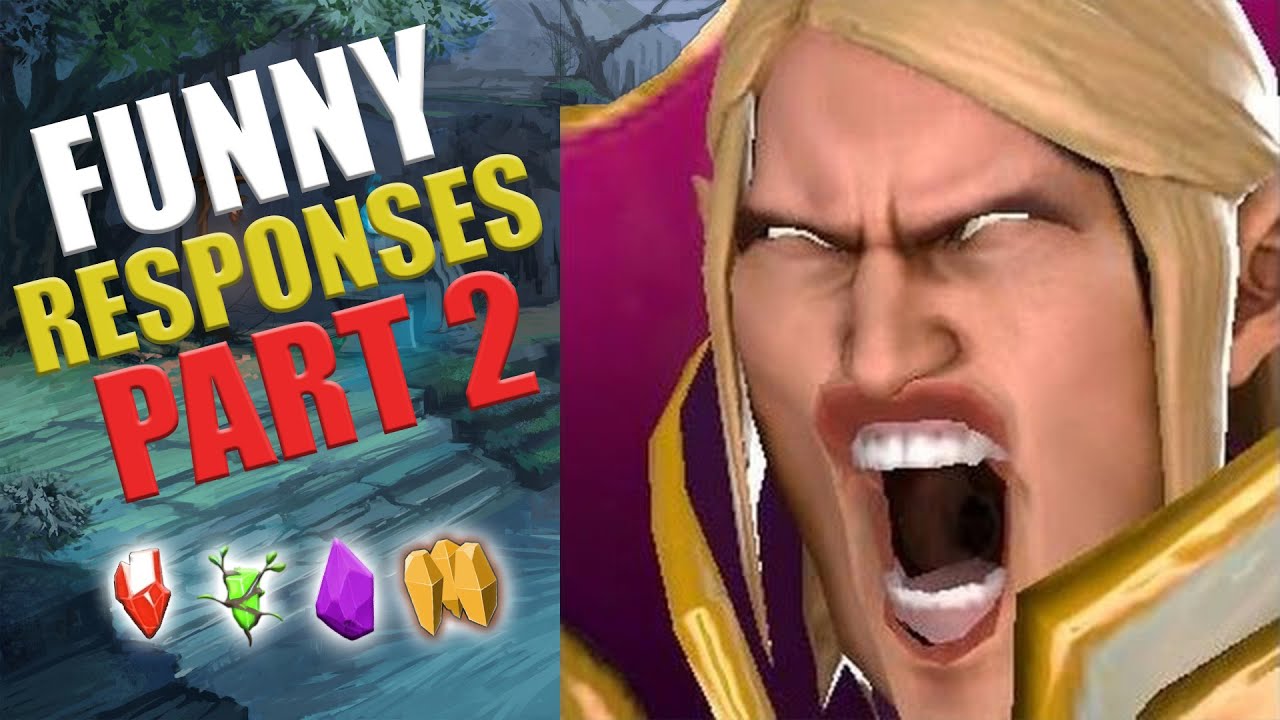 DOTA 2 Heroes Hilarious and Funny Responses! PART 2