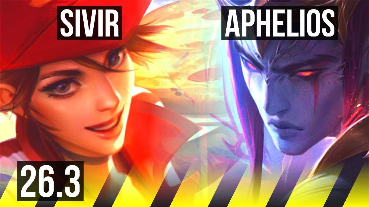 SIVIR & Yuumi vs APHELIOS & Thresh (ADC) | 57K damage | KR Master | 26.3