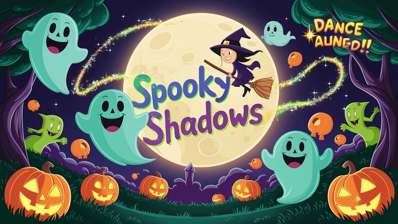 Spooky Shadows: Fun Halloween Song for Kids | Sing Along & Dance