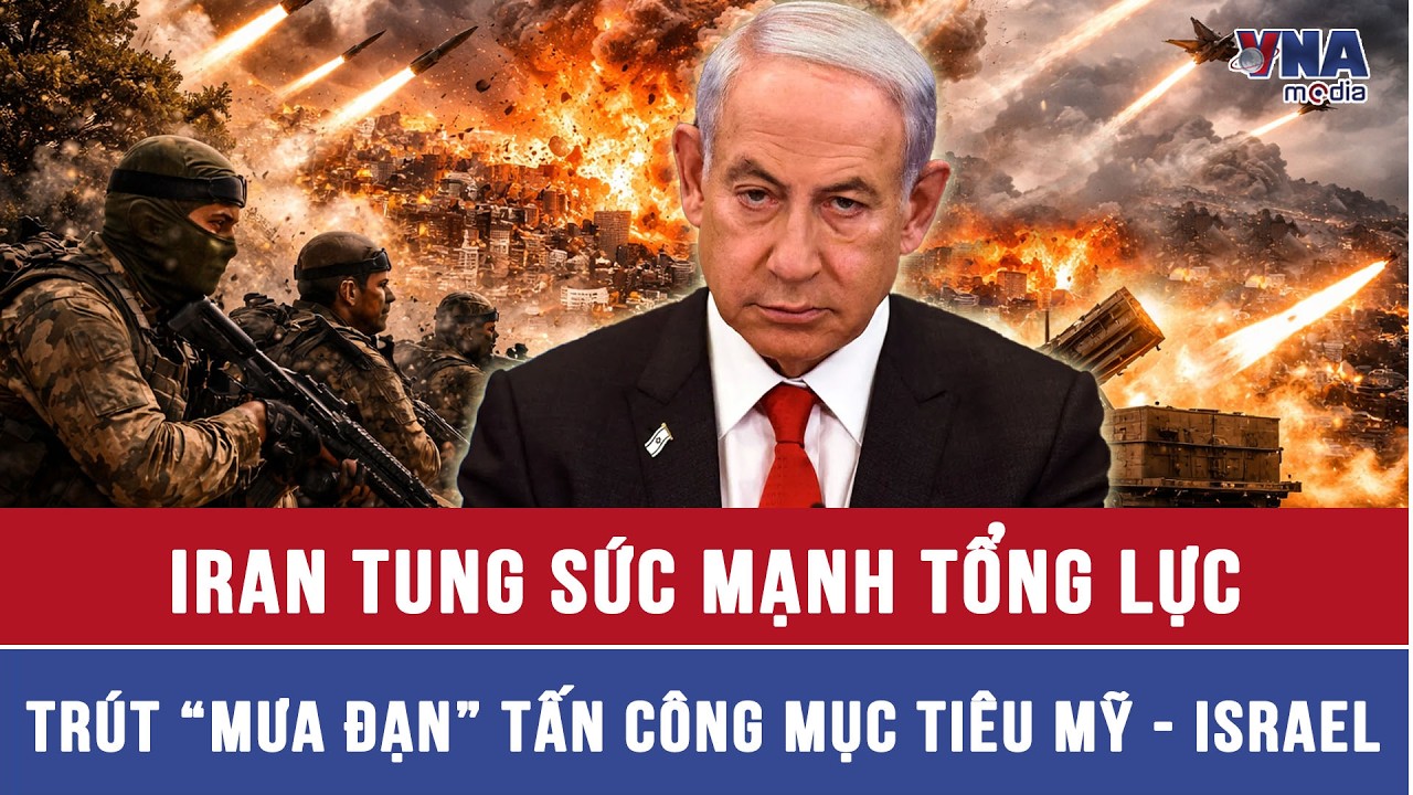 Iran tung sức mạnh tổng lực, trút “mưa đạn” tấn công mục tiêu Mỹ - Israel - VNAMedia