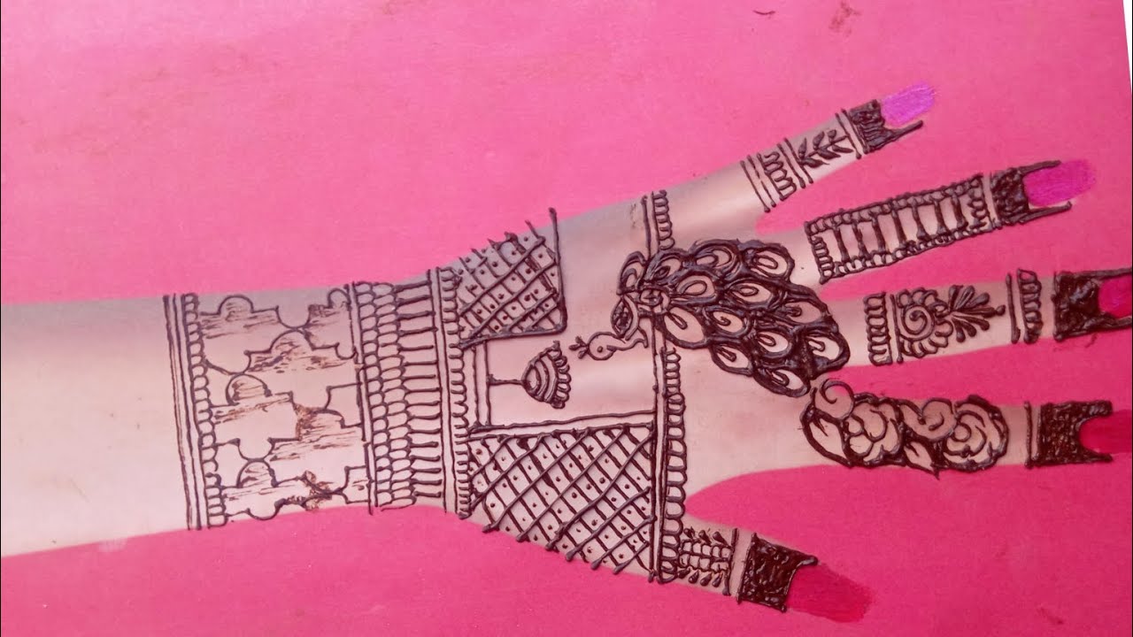 Peacock 🦚 Mehandi designs/ back. hand mehandi designs Arabi mehandi stylish and 🤩