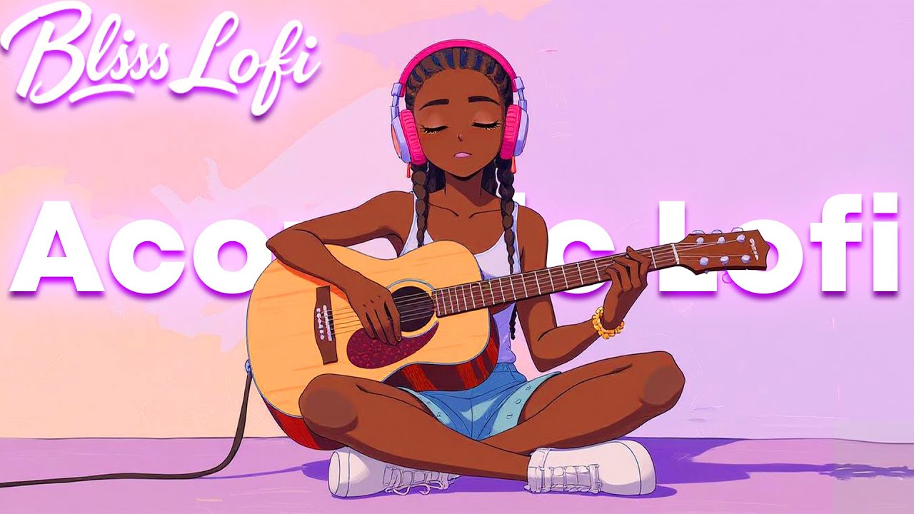 1 Hour Lo-Fi Acoustic Guitar Vibes 🎸✨ Minimal Percussion, Study/Relax/Sleep