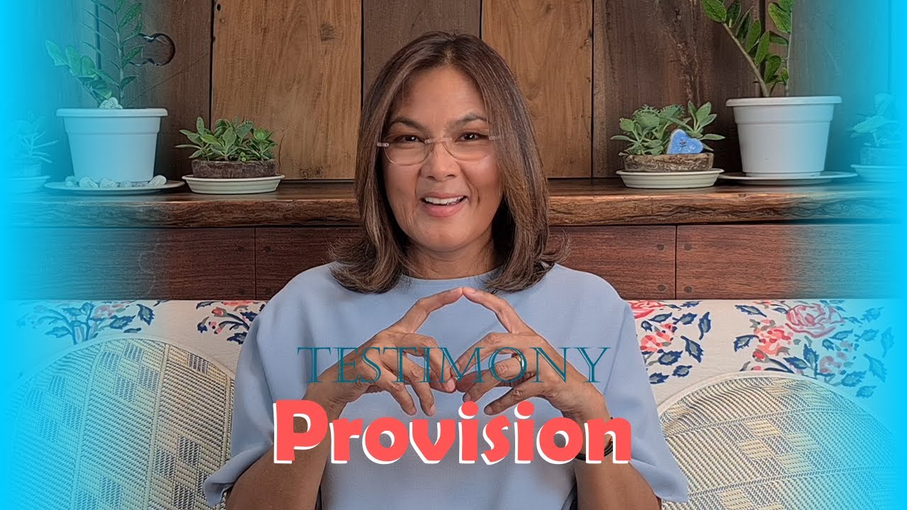 Finding Hope with Amy Testimony #4 Provision