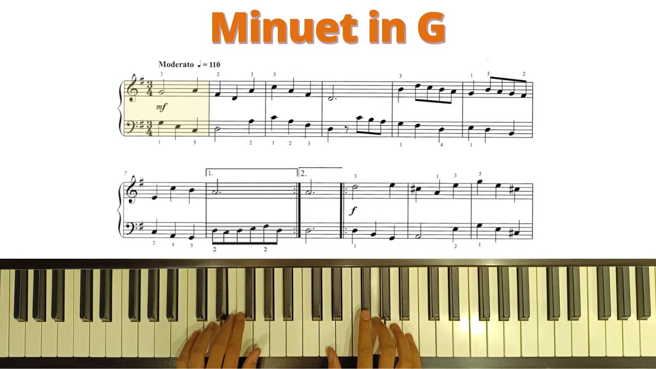 Minuet in G by Georg Bohm | Trinity Grade 2 Pieces | Latest Syllabus