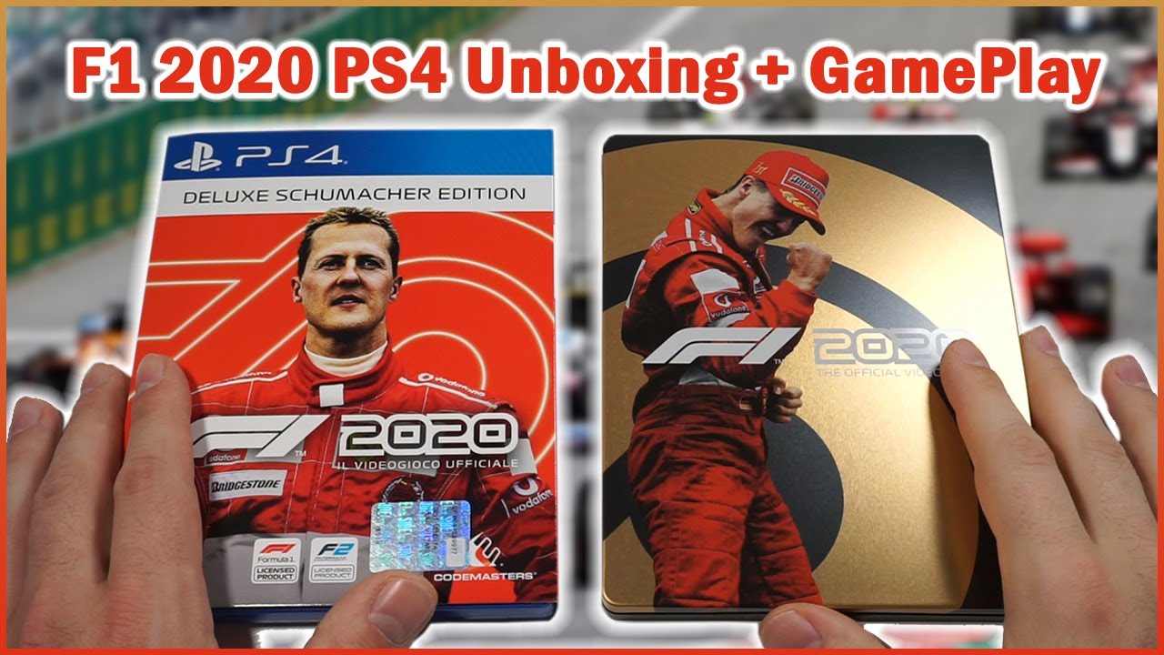 F1 2020 Ps4 Deluxe Schumacher Edition Unboxing e GamePlay