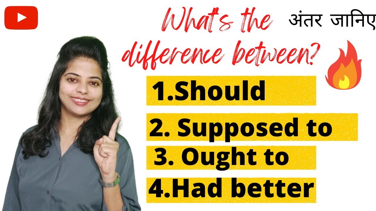 How to Use Should,ought to, Supposed to and Had better🔥- English modal verbs lesson|letter better