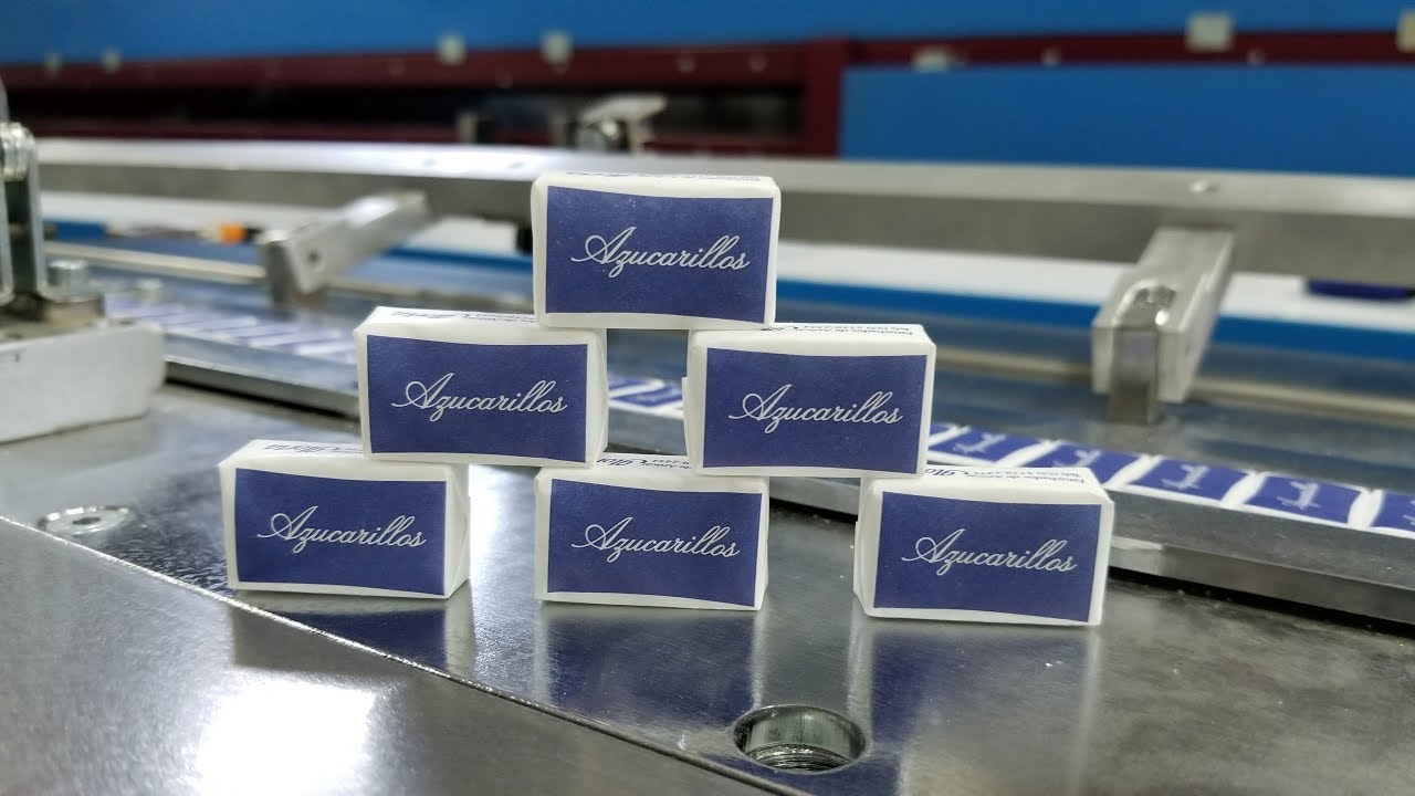 test launching of envelope cube sugar wrapping machines