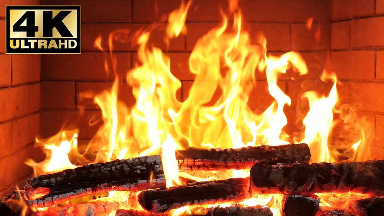 🔥 4K Fireplace for mind therapy. Cozy summer fireplace ambience. Calm and cozy fireplace atmosphere