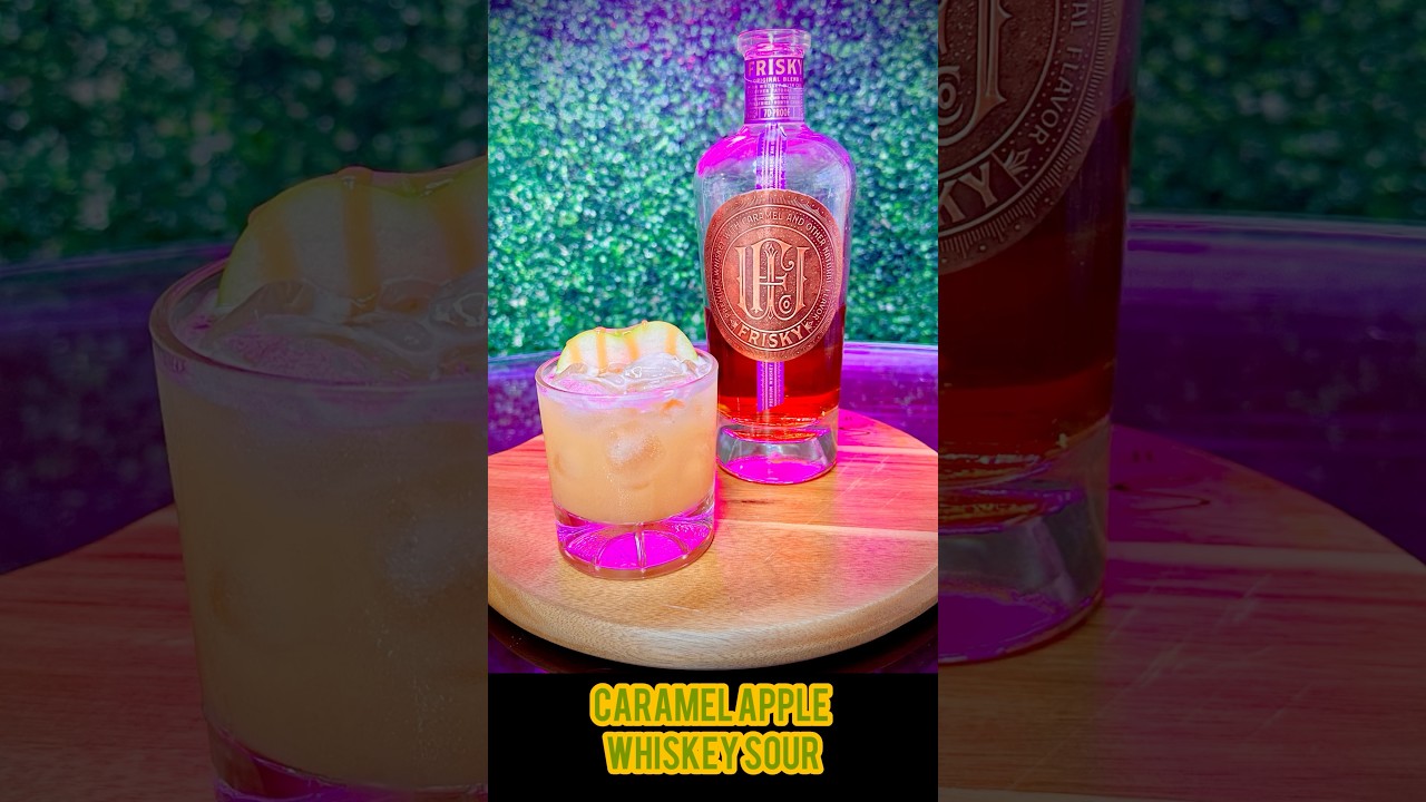 Caramel Apple Whiskey Sour. Let’s make it. 