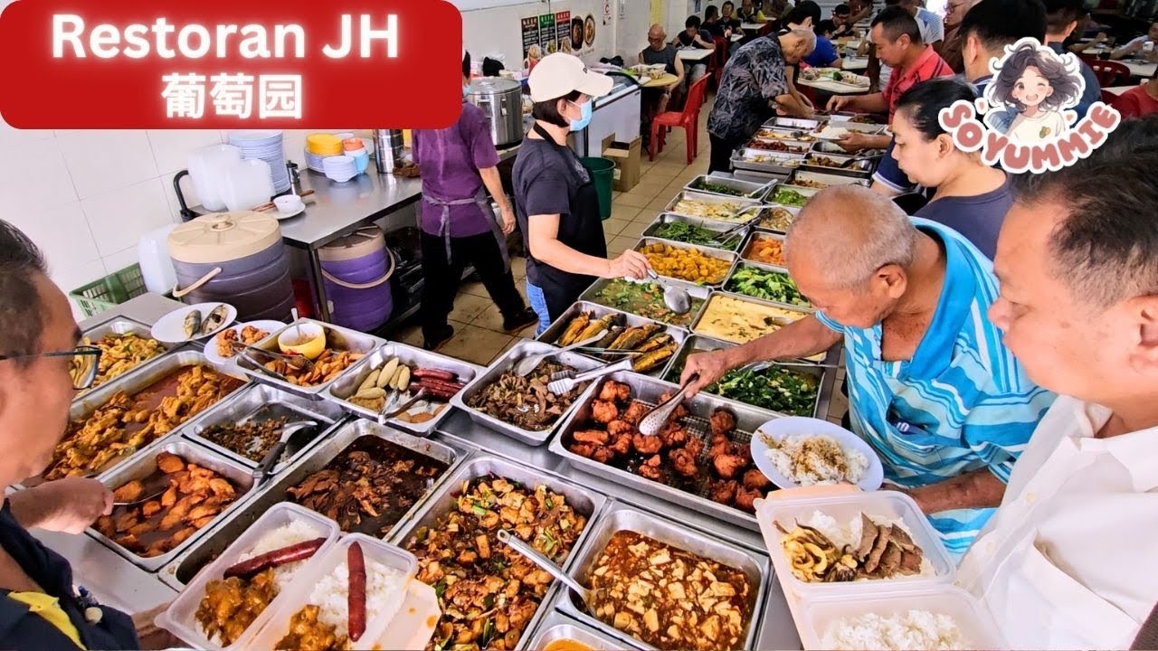 50 Dish Daily! Klang CHEAPEST & High Quality Chinese Mix Rice by Chinese Chef! -Malaysia Street Food