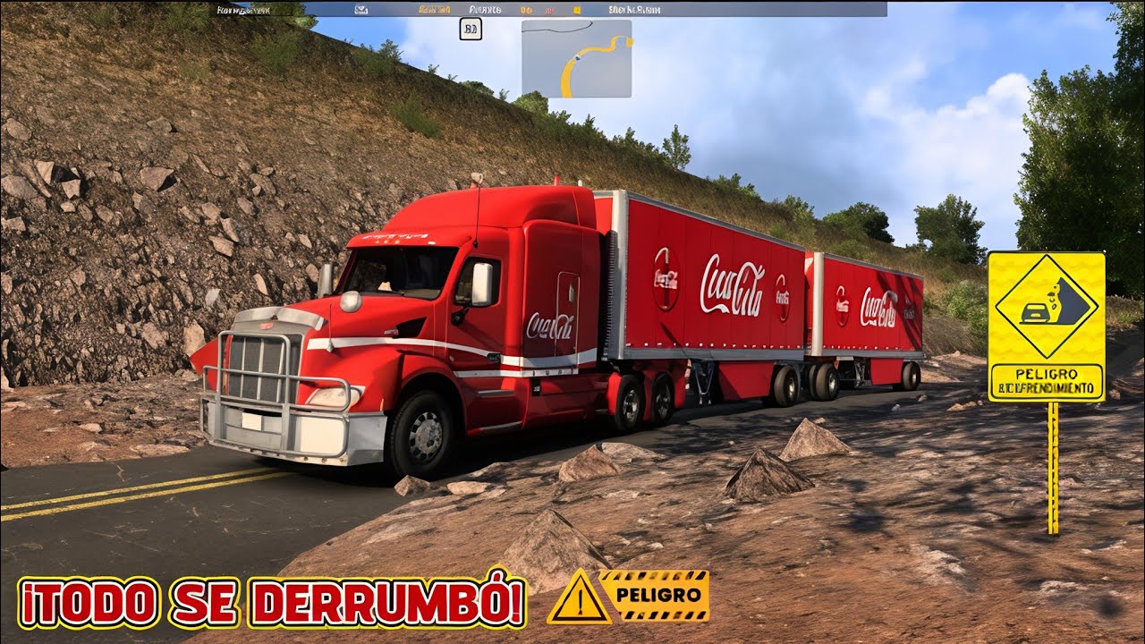 RUTA PELIGROSA CON DESLAVES | PRESA DEL COMEDERO COSALÁ |AMERICAN TRUCK SIMULATOR