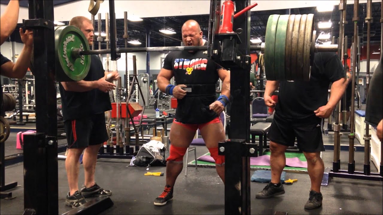 Eric Lilliebridge 400kg/881lbs x 4 Raw Squat w/ wraps PR
