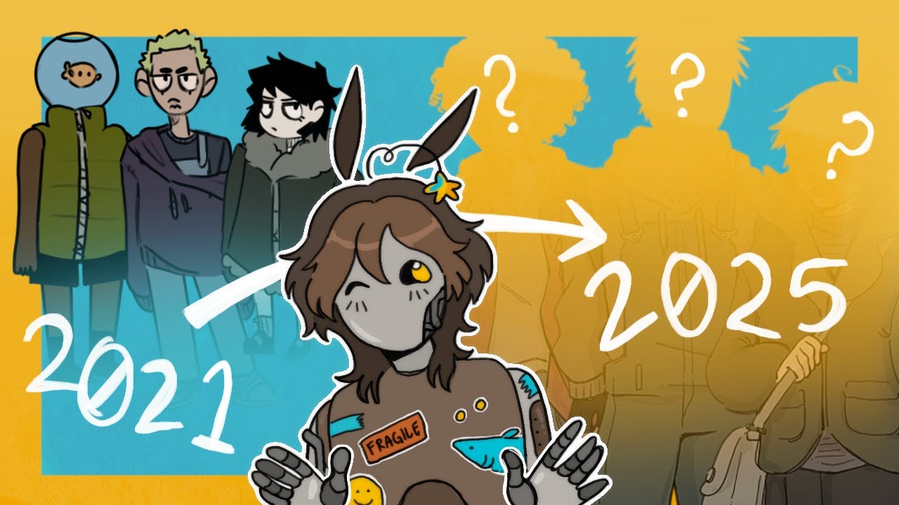 redesigning MORE old OC's !! [character redesign + speedpaint + commentary]