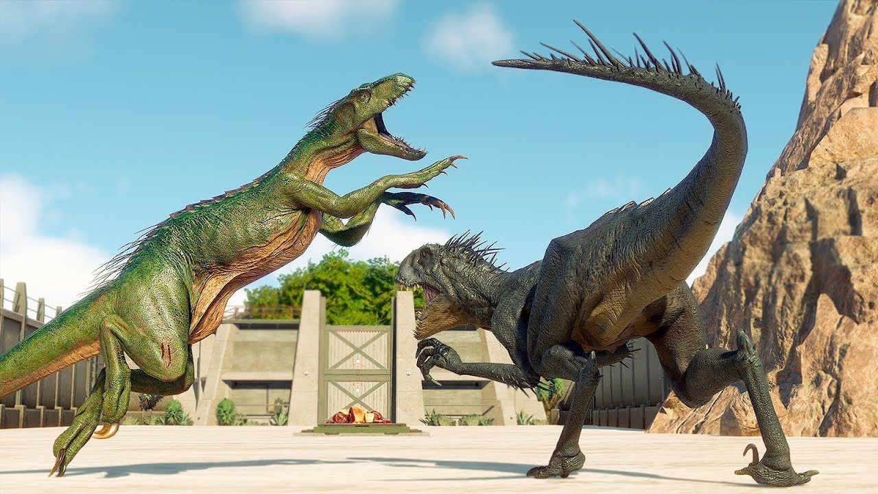 T REX VS ALL CARNIVORE | Jurassic World Evolution 3
