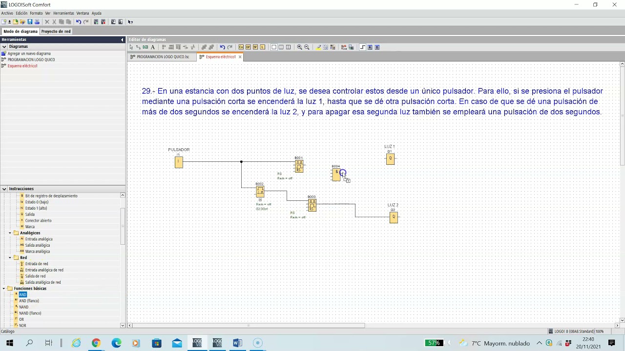 77# Curso PLC Logo -IMPORTANTE: PULSACIÓN CORTA Y PULSACIÓN LARGA