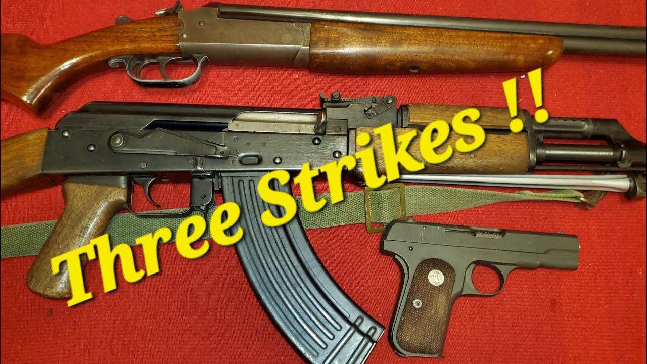 Как достать оружие? Colt 1903 времен Второй мировой войны, Poly Tech AK47, Stevens 240, 24 410, о...