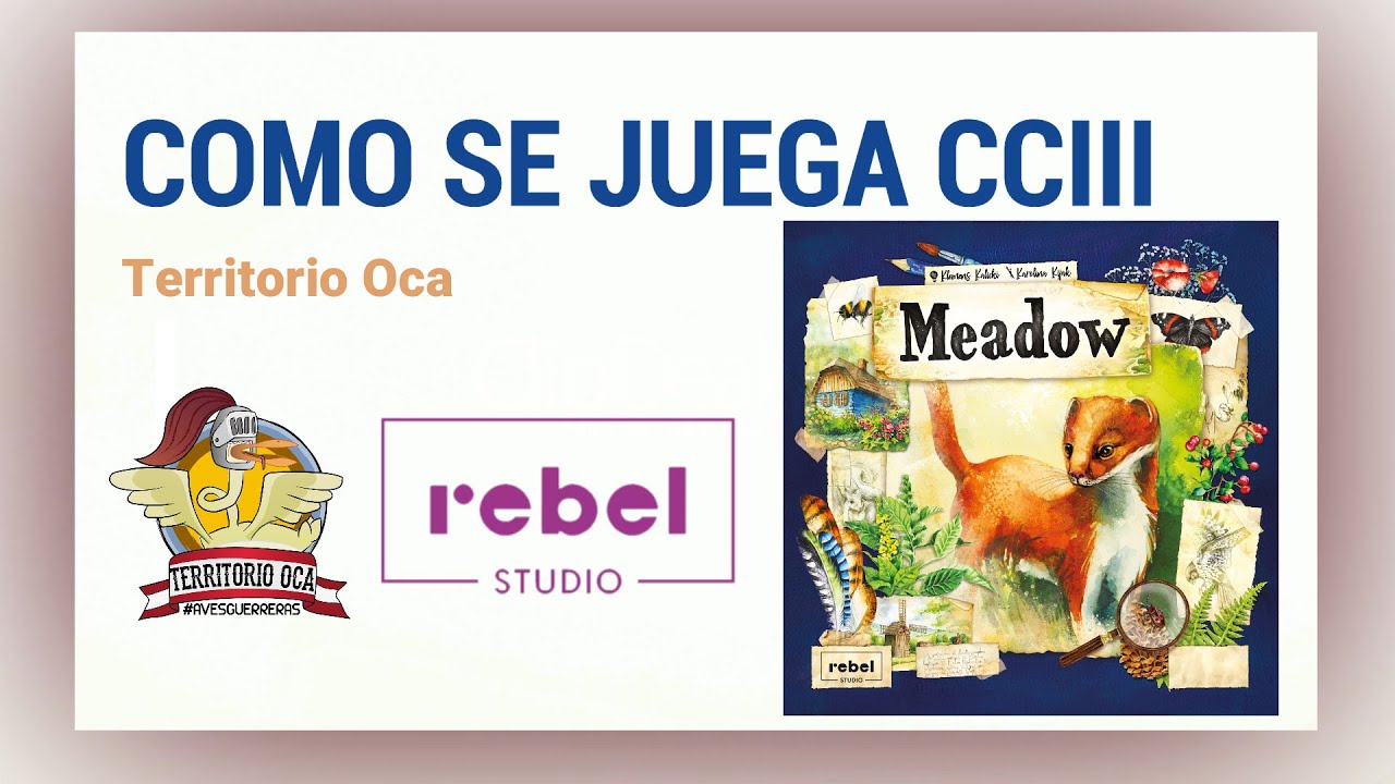 🏞 COMO SE JUEGA 05 X 10 MEADOW (Rebel Studio) juego de mesa 🏞