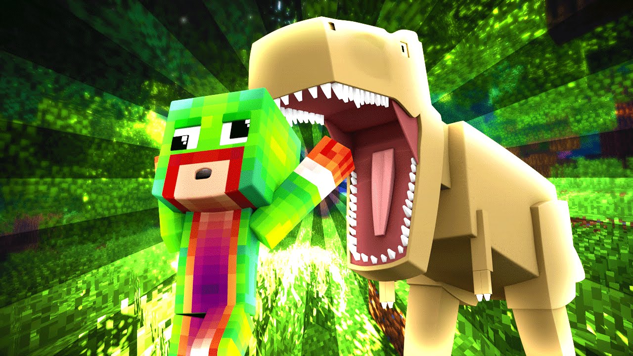 Minecraft - WHO'S YOUR DADDY? BABY BLOWS UP T-REX! (Baby Jurassic World)