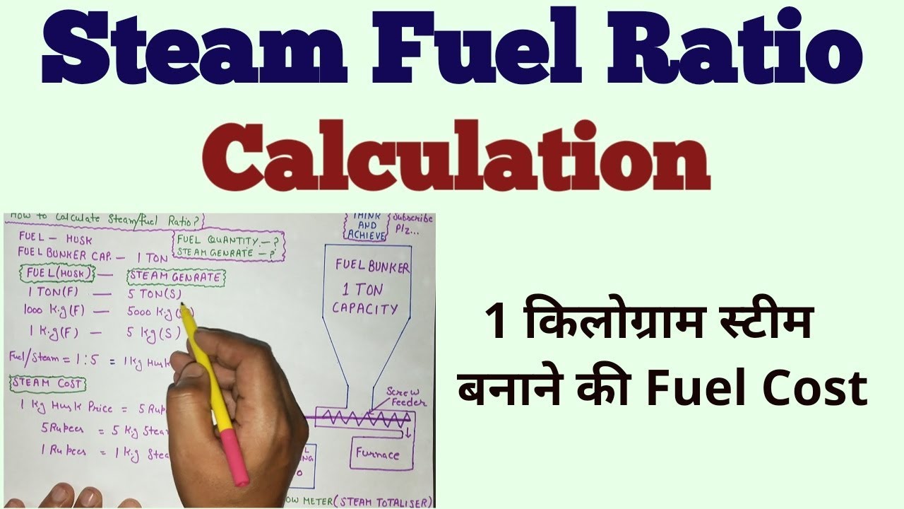 Steam Fuel Ratio Calculation || Steam Cost
