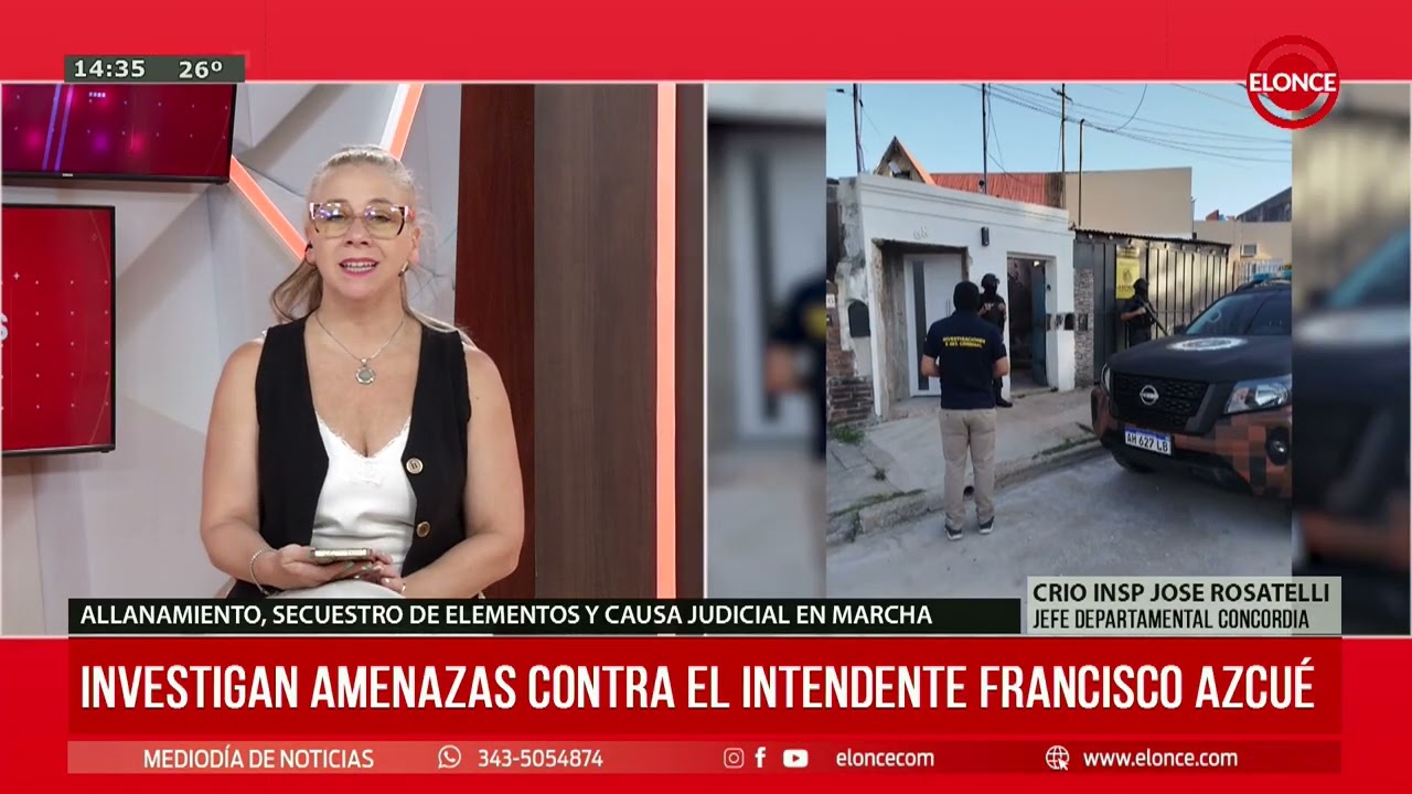 Allanamiento, secuestro de elementos y causa judicial en marcha - Elonce