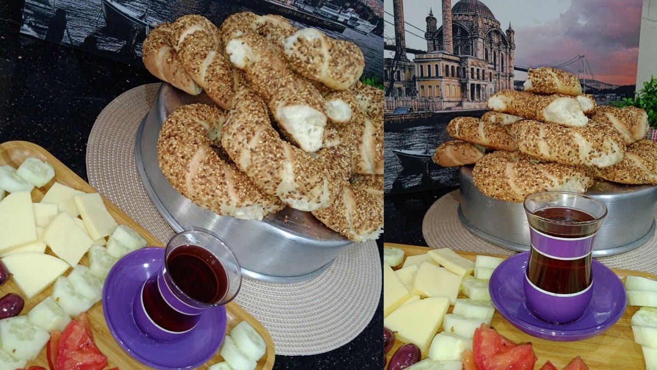 سميت تركي اصلي⁦🇹🇷⁩بايادي جزائرية💪👌 Turkish simit 😋🇹🇷💯