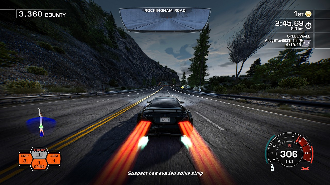 Mercedes Benz Ultra Speed Police Chase