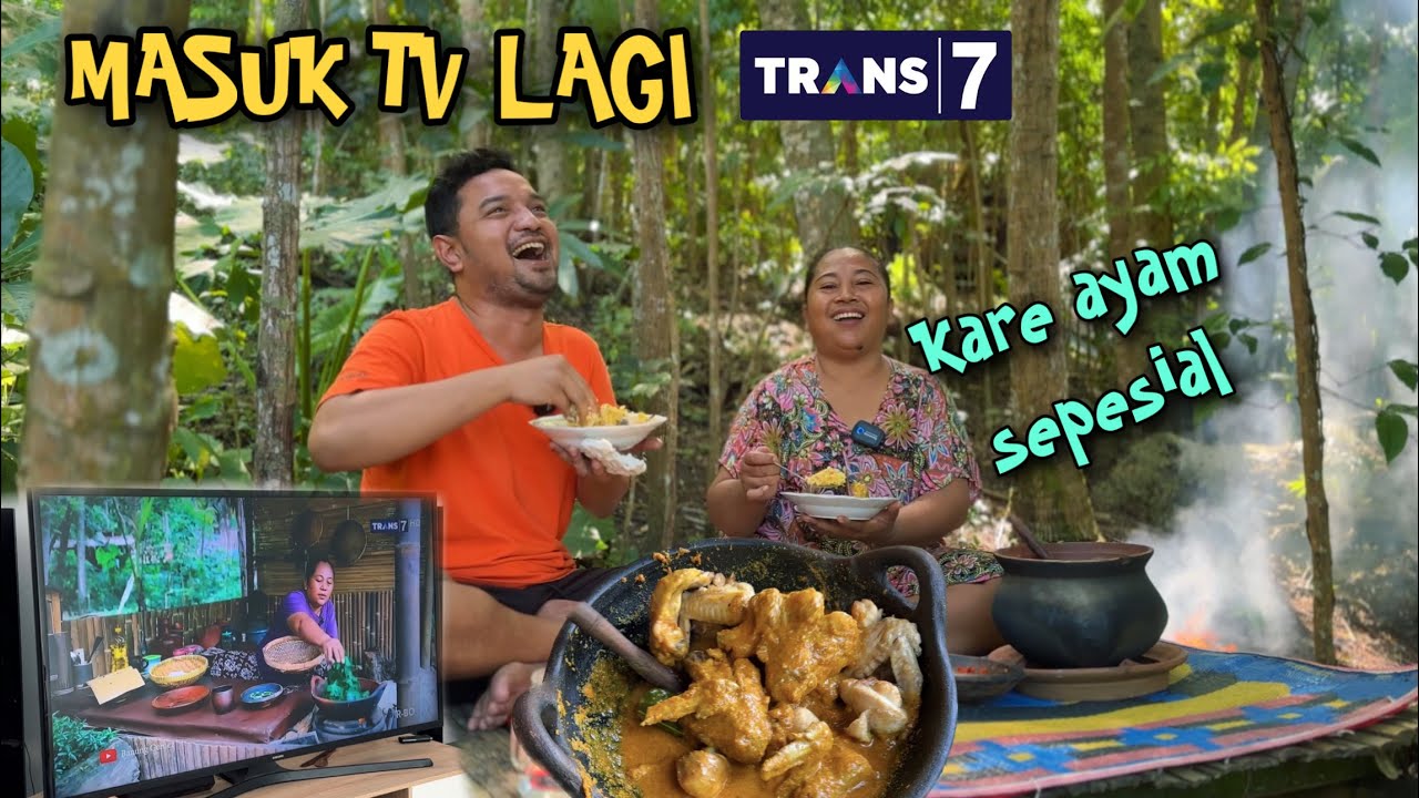 MASAK KARE AYAM BERSAMA ANAK LANANG || NONTON BANUNG DI TV BARENG KELUARGA