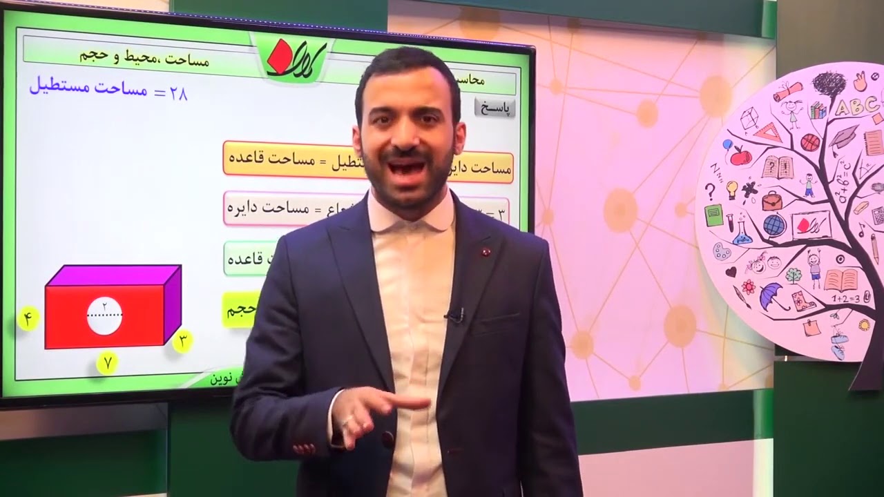 ریاضی هفتم   فصل ششم    مساحت ،محیط و حجم   محاسبه حجم های هندسی