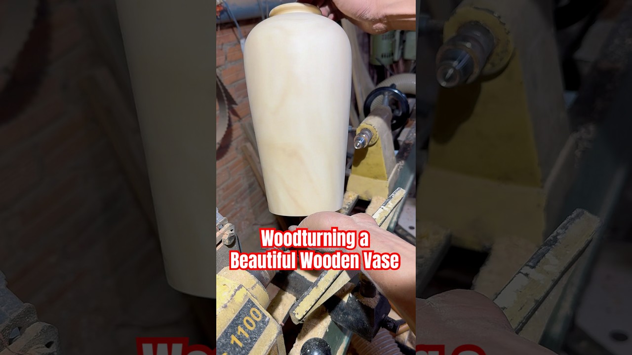 Woodturning a Beautiful Wooden Vase | Handmade Wood Art #woodturning #woodworking