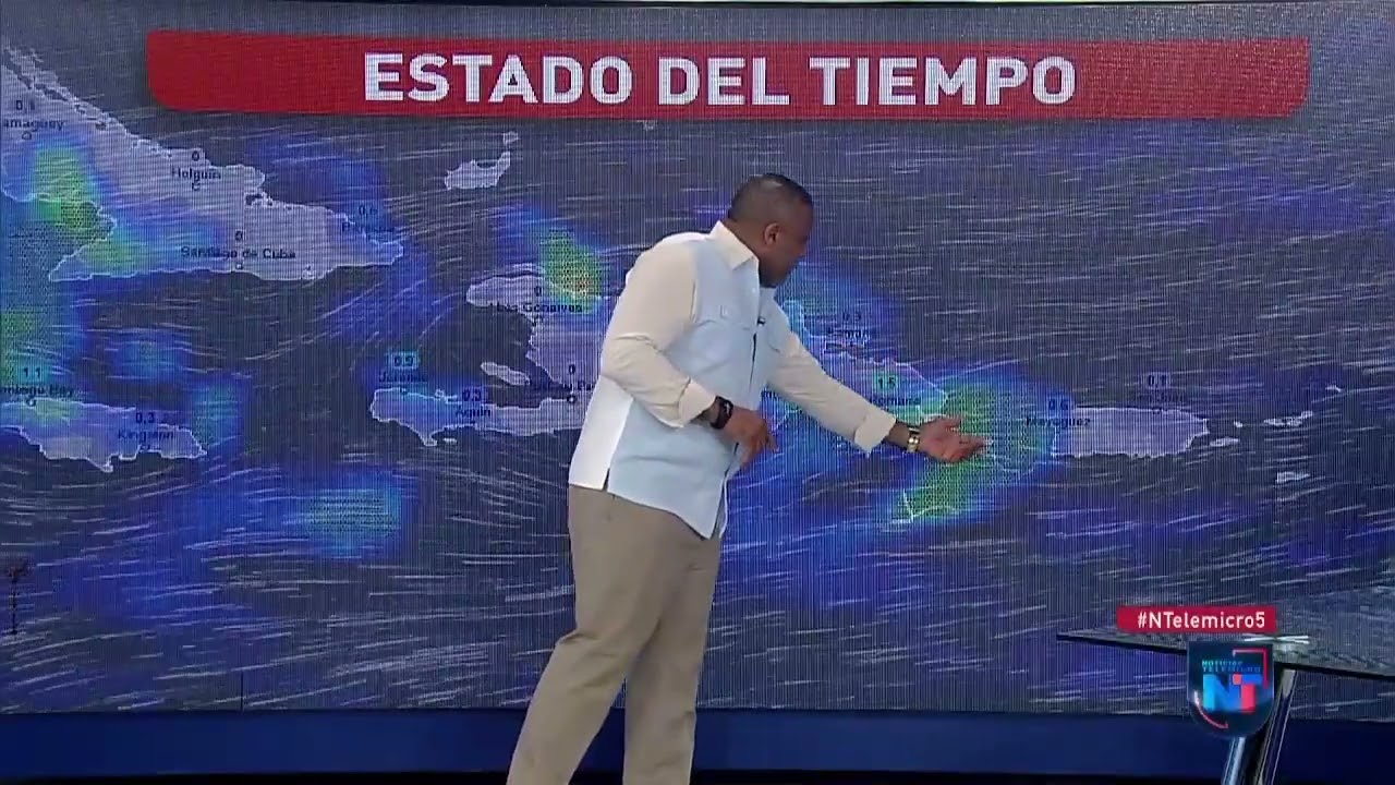 Lluvias continuarán esta tarde en RD