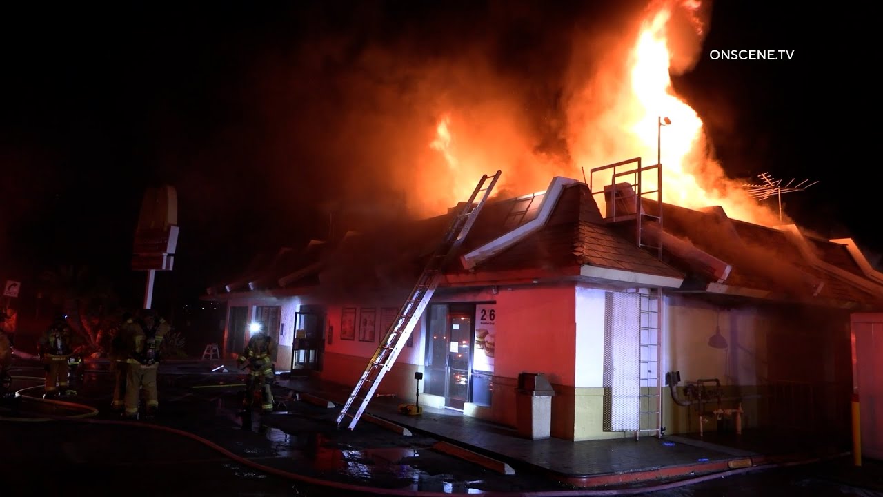 McDonalds Goes Up In Flames