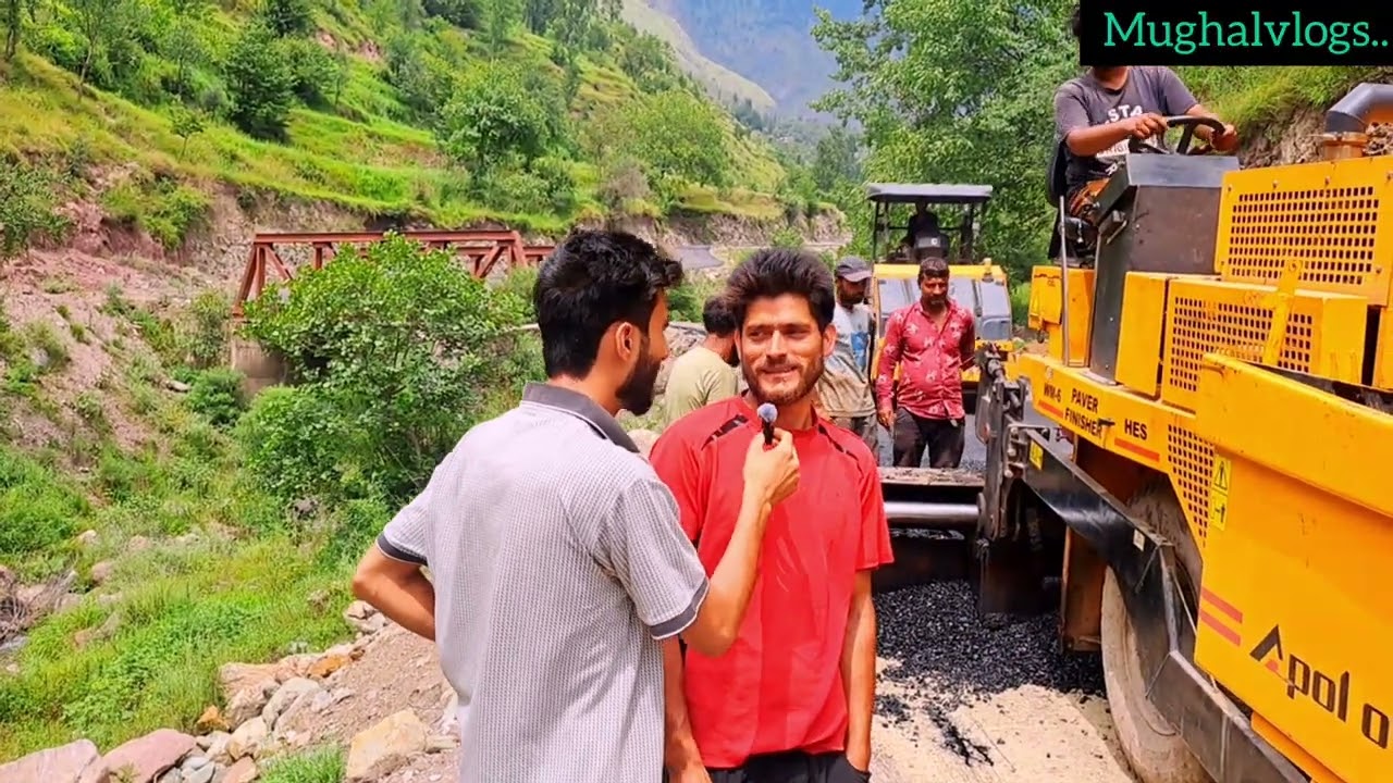 kashmir Road construction work.Amazing road work// see full video // Rayazmughal