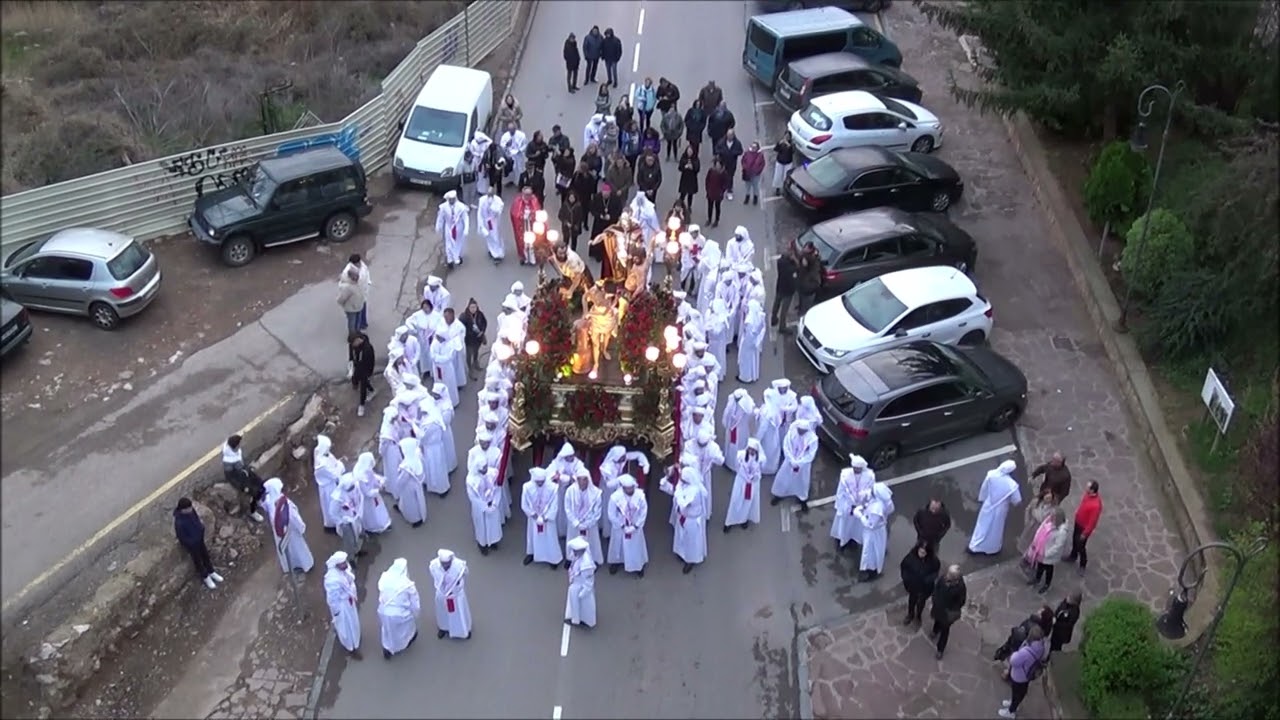 PROCESIÓN AL CENTRO PENITENCIARIO - 2024 - HERMANDAD DE JESUS ATADO A LA COLUMNA DE TERUEL -