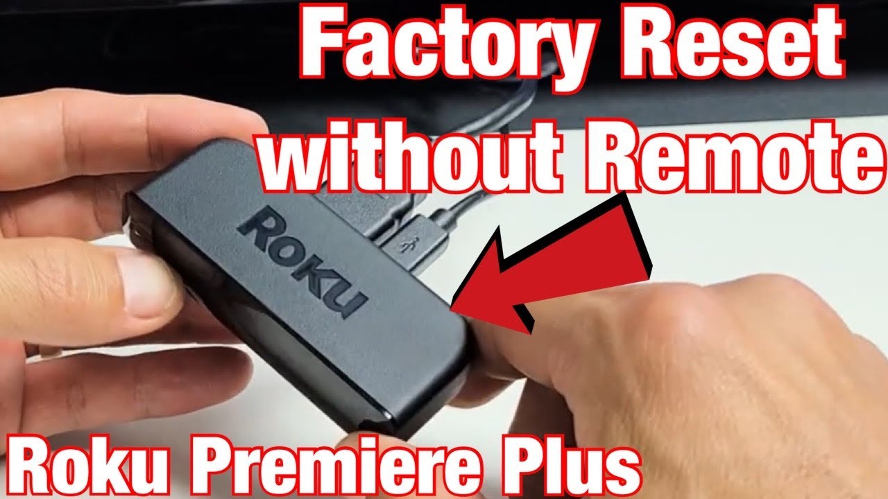 Сброс настроек без пульта ДУ | Roku Premiere Plus (используйте кнопку на плеере)
