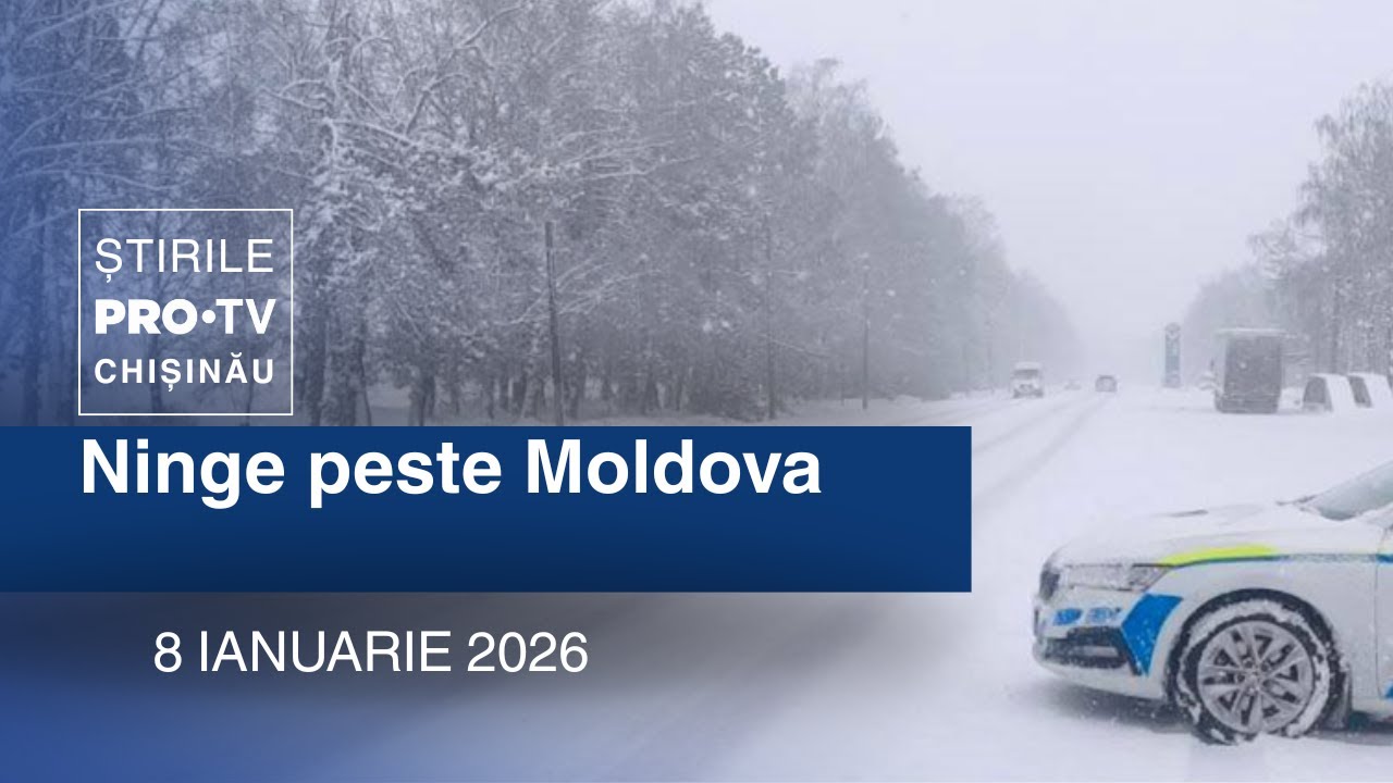 Știrile PRO TV (17:00) | NINGE PESTE MOLDOVA