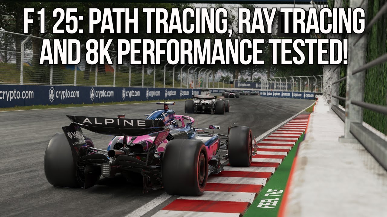F1 25 Path Tracing, Ray Tracing, Raster Performance Compared At 3 Resolutions & 3 Tracks + 8K Tested