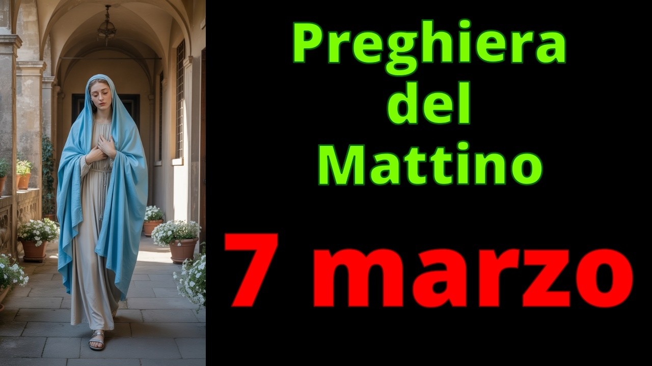 PREGHIERA del MATTINO - MARIA - 7 marzo